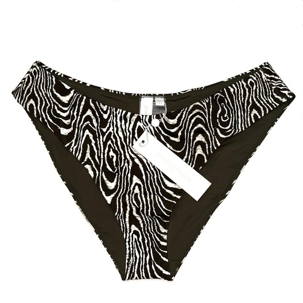 NWT Jonathan Simkhai Zola Printed Bikini Bottom LARGE